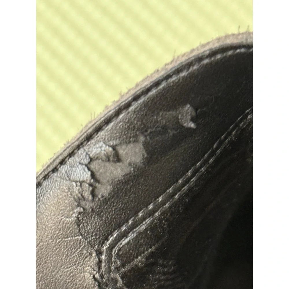 Cole Haan Gray Suede Booties Women's Size 6B Casual Fall Winter Western Classic